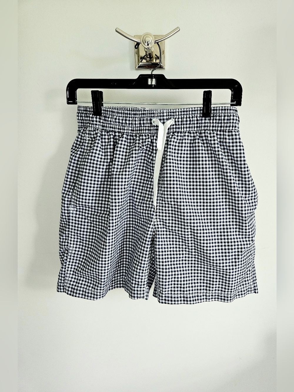Kanu Surf Men Navy Check Swim Trunks
